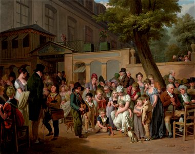 Louis Léopold Boilly - L'entrée au Café Turque du jardin