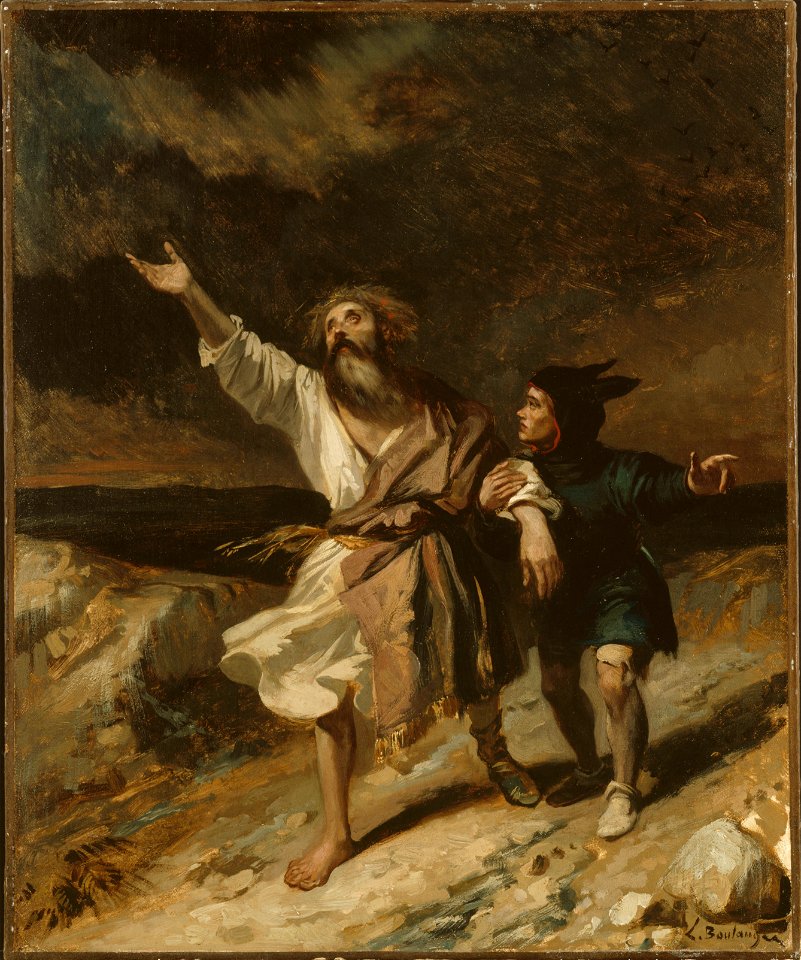 Louis Candide Boulanger - Le roi Lear et son fou pendant la tempête - PPP2056 - Musée des Beaux-Arts de la ville de Paris