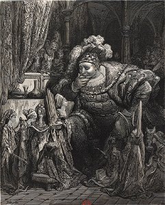 Louange aux sacro-saintes décrétales - Chapitre LI du Quart Livre illustré par Gustave Doré