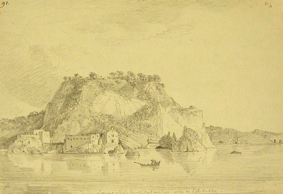 Louis François Cassas - Nisida e Lazzaretto (1780)