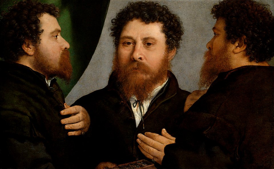 Lorenzo Lotto, , Kunsthistorisches Museum Wien, Gemäldegalerie - Ein Goldschmied in drei Ansichten - GG 92 - Kunsthistorisches Museum