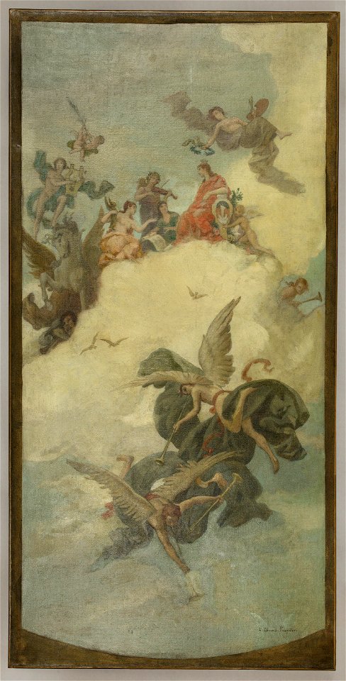 Louis Edouard Paul Fournier - Esquisse pour la mairie du 6ème arrondissement de Paris , Paris, cité d'art - PPP4020 - Musée des Beaux-Arts de la ville de Paris