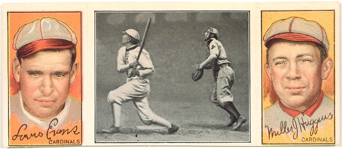 Louis Evans-Miller Huggins, St. Louis Cardinals, baseball card portrait LCCN2008678460