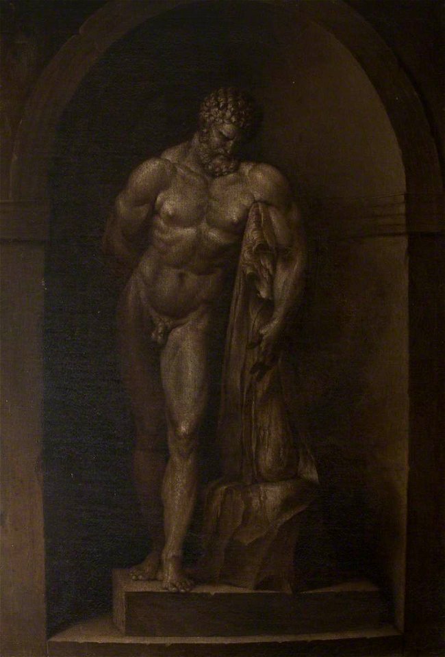Louis Gabriel Blanchet (1705-1772) - The Farnese Hercules in an Interior - 872546 - National Trust