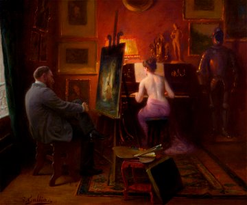 Louis Galliac The artist's model