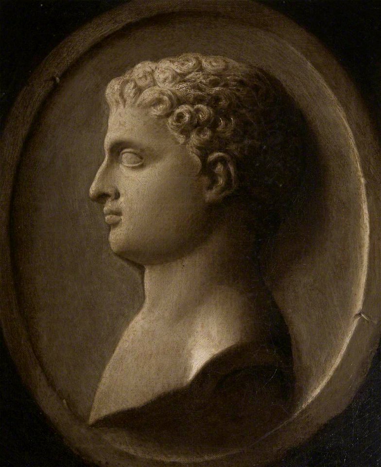 Louis Gabriel Blanchet (1705-1772) - Simulated Medallion Portrait of a Roman Youth - 872543 - National Trust