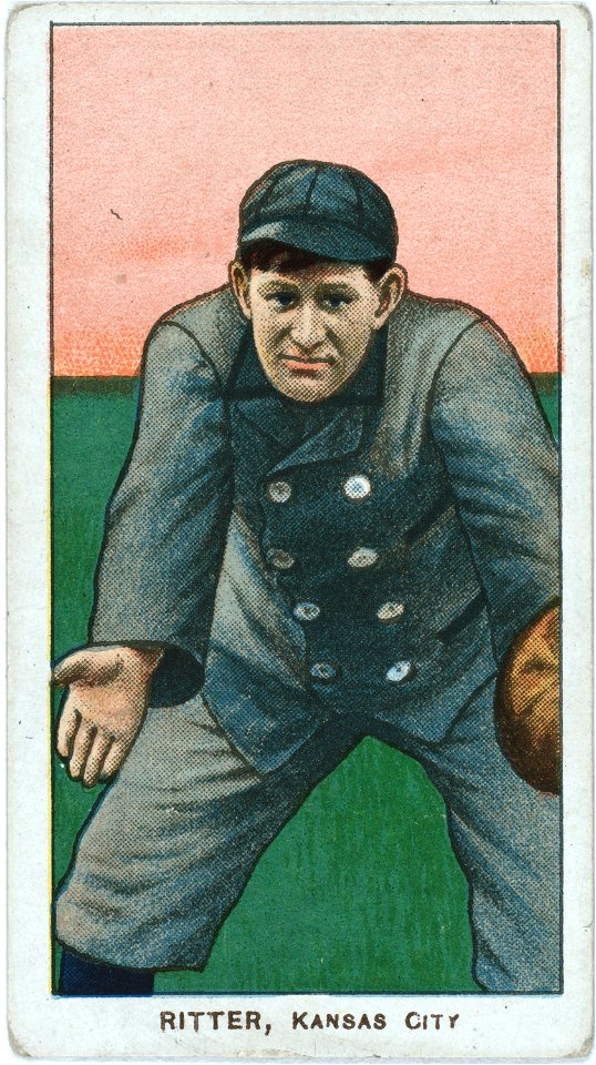 Lou Ritter, Kansas City Team, baseball card portrait LCCN2008676645