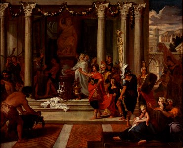 Louis Boullogne the Younger - Augustus Orders the Closing of the Doors of the Temple of Janus - 73.122 - Rhode Island School of Design Museum