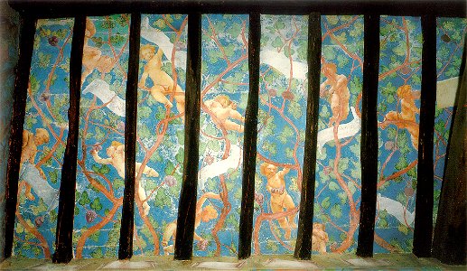 Lotto, affreschi di trescore, soffitto
