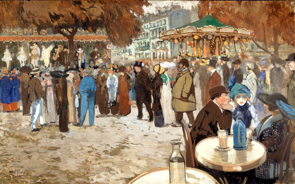 Louis Abel-Truchet - Fête foraine, boulevard de Clichy - P2730 - Musée Carnavalet