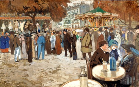 Louis Abel-Truchet - Fête foraine, boulevard de Clichy - P2730 - Musée Carnavalet