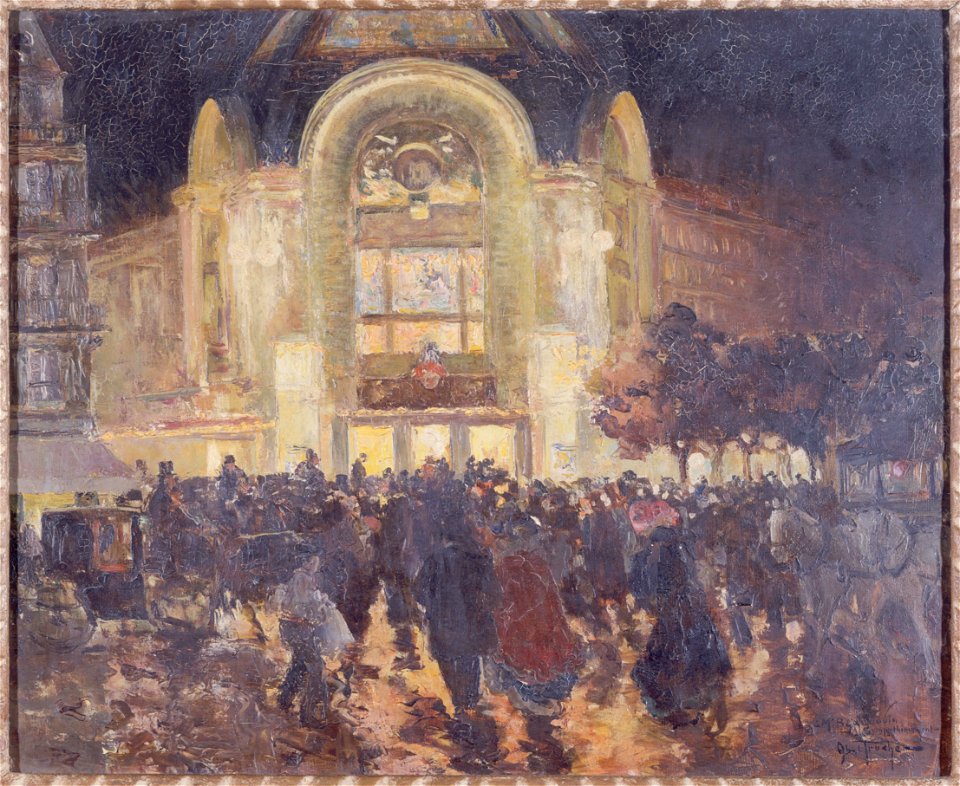 Louis Abel-Truchet - Le cinéma Gaumont-Palace, place de Clichy, vers 1913 - P2156 - Musée Carnavalet