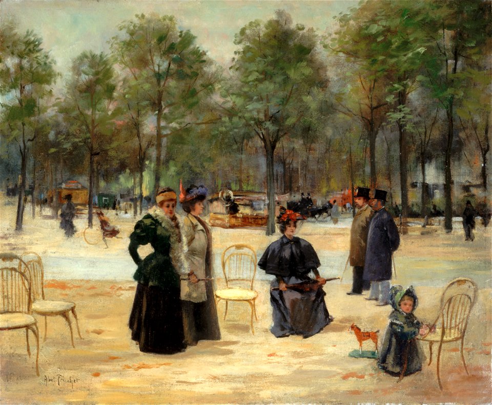 Louis Abel-Truchet - Aux Champs-Élysées - P2734 - Musée Carnavalet