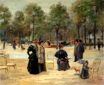Louis Abel-Truchet - Aux Champs-Élysées - P2734 - Musée Carnavalet