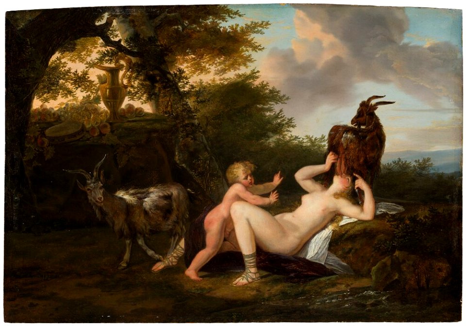 Louis Benjamin Marie Devouge - The Nymph Amalthea Suckling a Goat - NM 1119 - Nationalmuseum