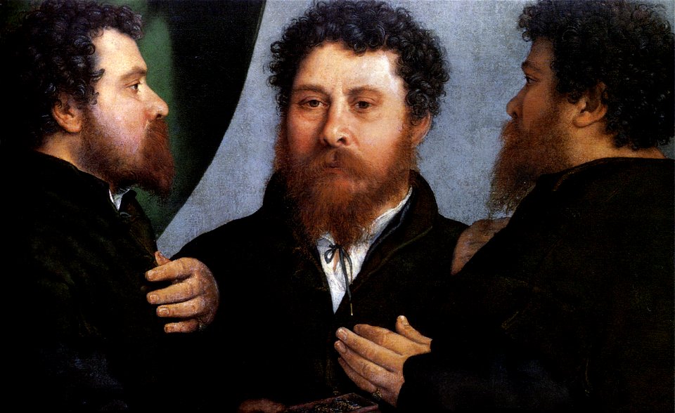 Lorenzo Lotto - Triple Portrait of a Goldsmith