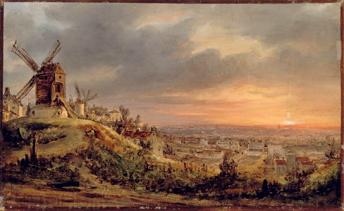 Louis Jacques Mandé Daguerre - Paris, vu de la Butte Montmartre - P64 - Musée Carnavalet