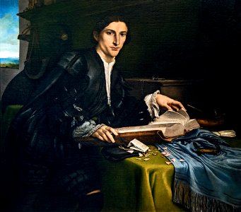 Accademia - Ritratto di giovane gentiluomo nel suo studio - Lorenzo Lotto cat.912