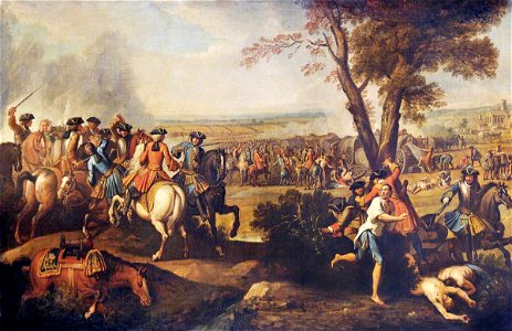 Louis Laguerre (1663-1721) (possibly) - The Pursuit of the French after the Battle of Ramillies (eight ricordi of the Marlborough House murals) - 1176002 - National Trust