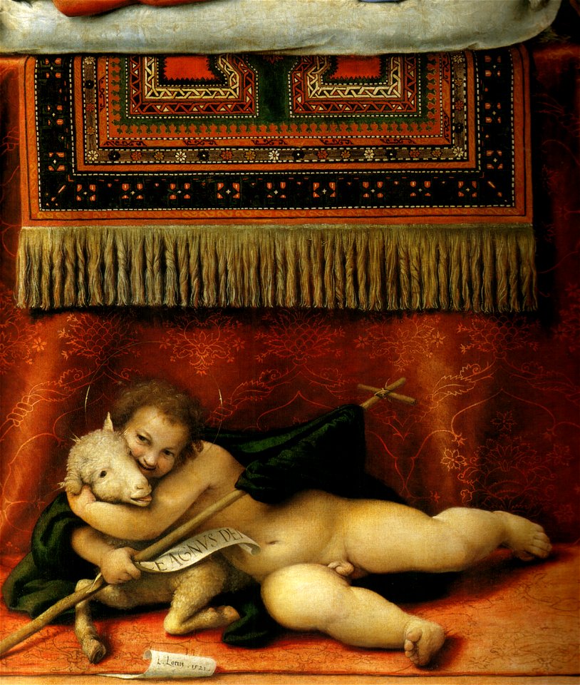 Lotto, pala di santo spirito 02