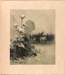 Lotus flowers in front of men dining at the Lotos Club, 149 Fifth Avenue, New York City) - Edw. Moran, 1890 LCCN2016650284