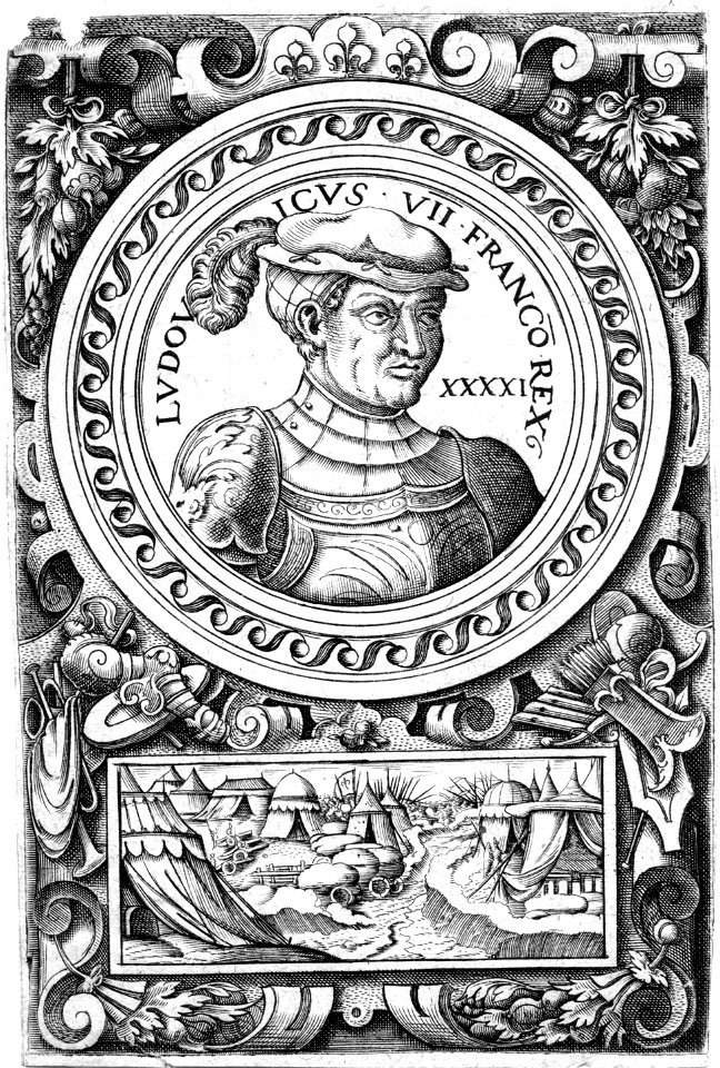 Louis VII le Jeune (portrait gravé)