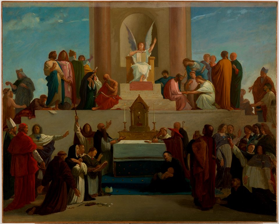 Louis Charles Timbal - Esquisse pour la chapelle de la Sorbonne , La Théologie - PPP4801 - Musée des Beaux-Arts de la ville de Paris