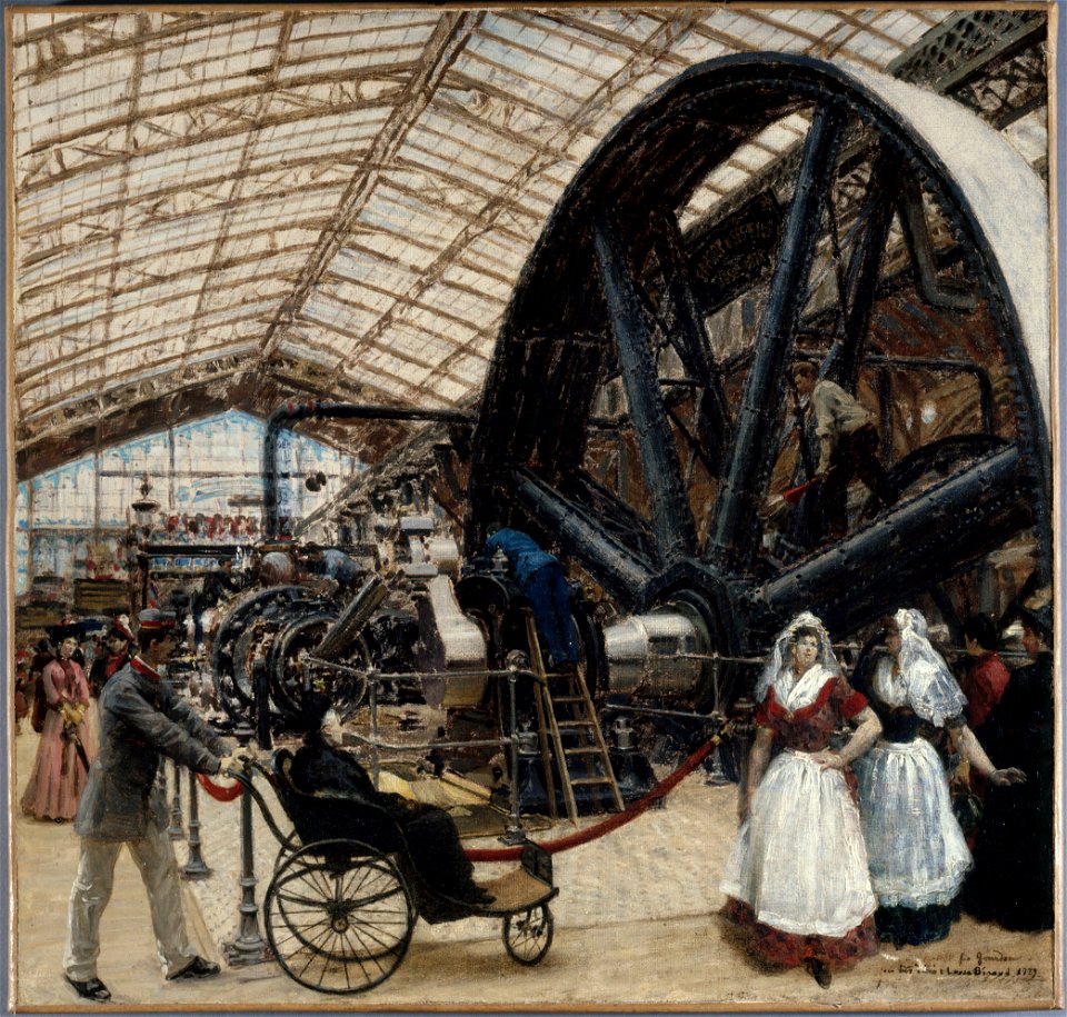 Louis Béroud - Intérieur de la galerie des machines à l'exposition universelle de 1889 - P2641 - Musée Carnavalet