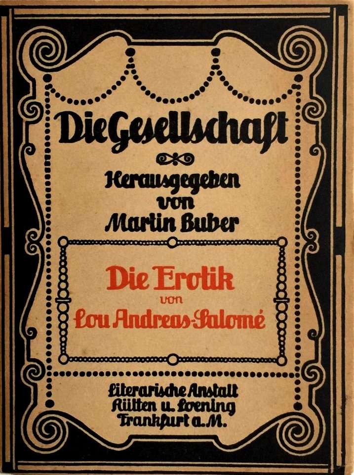 Lou Andreas-Salomé - Die Erotik, 1910