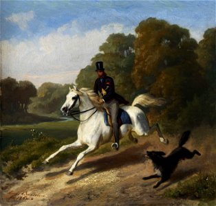 Louis Braun Ausritt eines Herrn