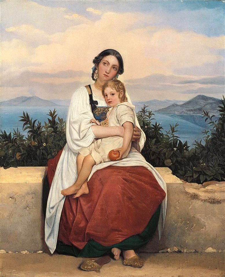 Louis Léopold Robert - Procidanerin mit ihrem Kind - WAF 836 - Bavarian State Painting Collections