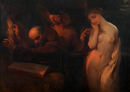 Louis Gallait (1810-87) - The Temptation of St Anthony - RCIN 405060 - Royal Collection