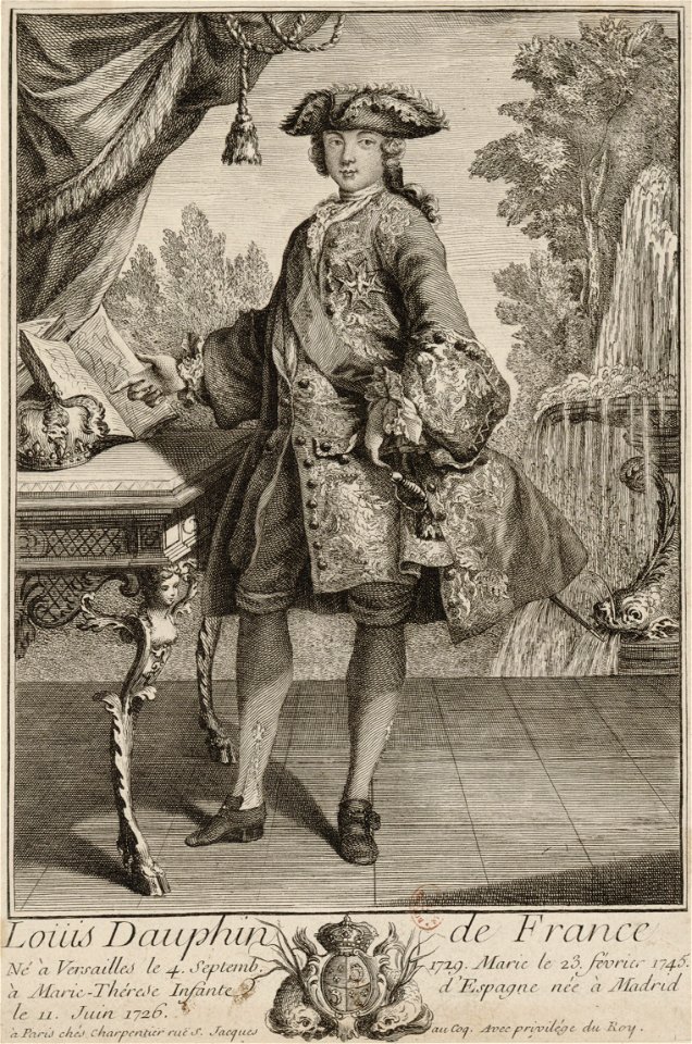 Louis, Dauphin of France - Engraving 1745-46