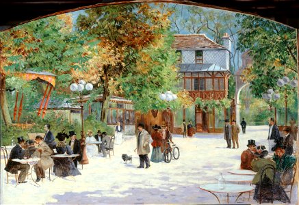 Louis Abel-Truchet - Au Chalet du Château de Madrid, au Bois de Boulogne - P2736 - Musée Carnavalet