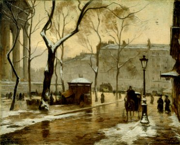 Louis Braquaval - La place de la Madeleine - P31 - Musée Carnavalet