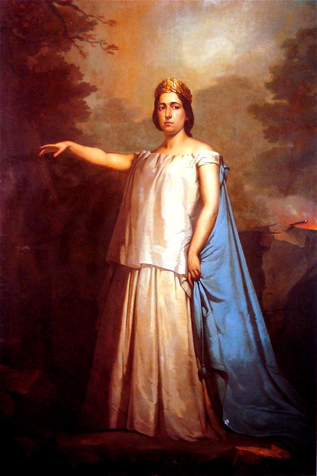 Louis-Auguste Moreaux - A atriz Lagrange como Norma