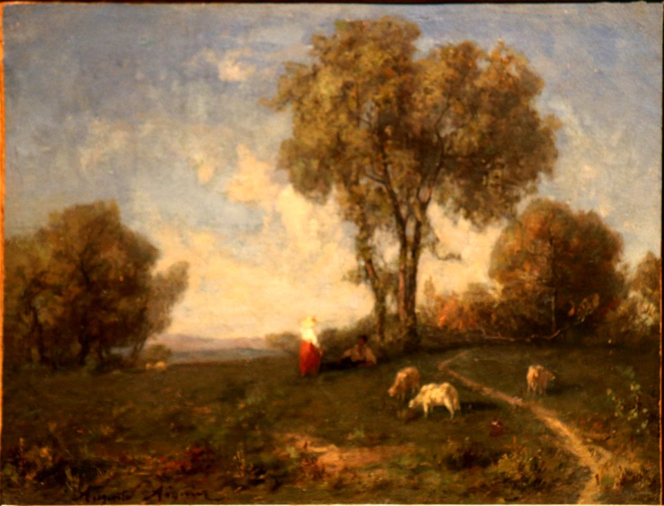 Louis Auguste Aiguier - Le passage pris à Riemay