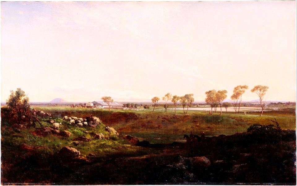 Louis Buvelot - Mount Fyans woolshed - Google Art Project