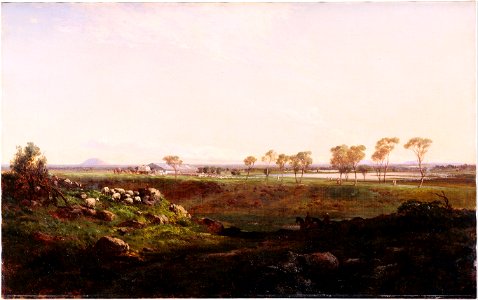 Louis Buvelot - Mount Fyans woolshed - Google Art Project