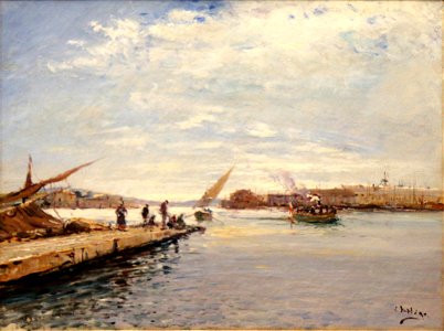 Louis Nattero - La Patache dans le port de Toulon