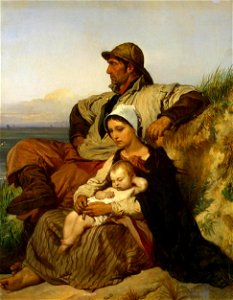 Louis Gallait - Fisherman's Family - WGA8438