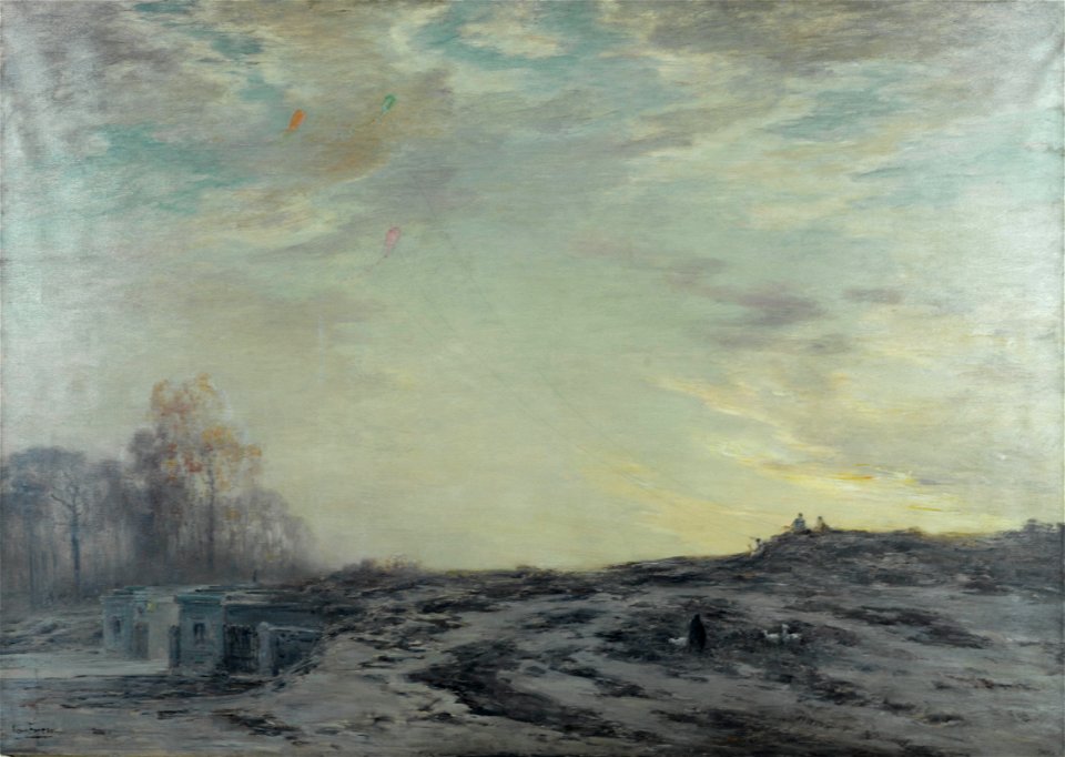 Louis Henri Foreau - Le Soir aux fortifications - P1420 - Musée Carnavalet