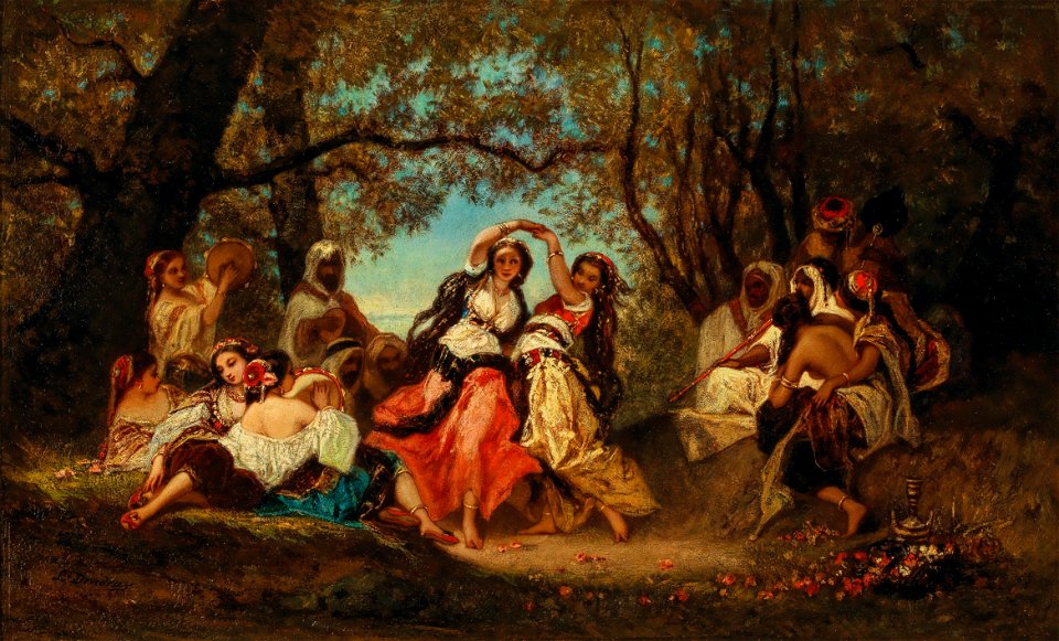 Louis Devedeux Tanzvergnügen auf der Waldlichtung
