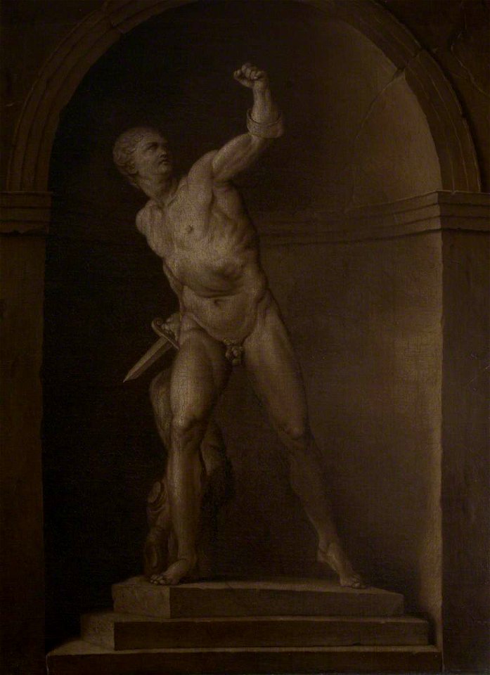 Louis Gabriel Blanchet (1705-1772) - The Borghese Warrior in a Niche - 872548 - National Trust