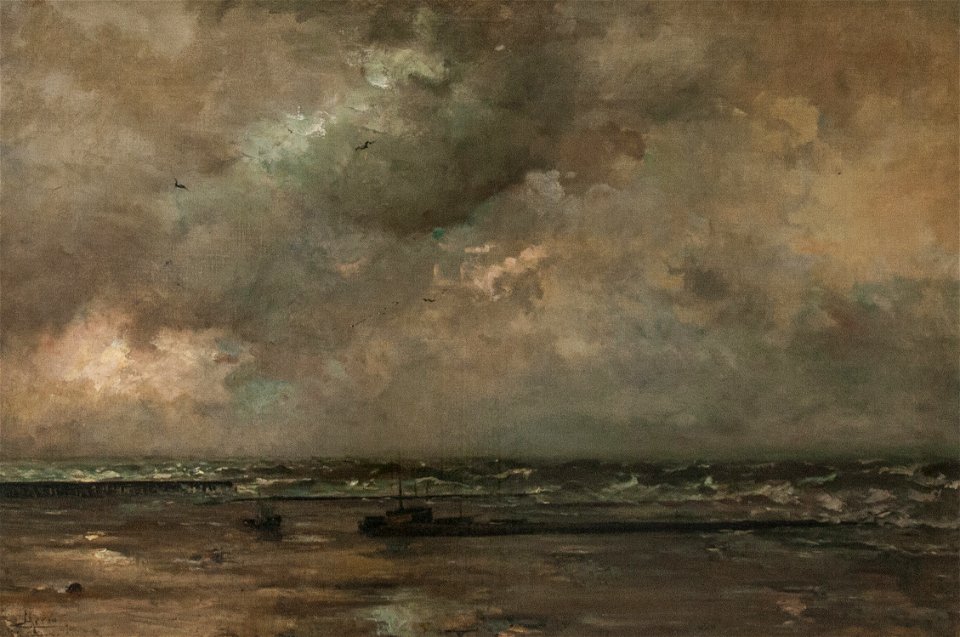 Louis Artan de Saint Martin - The North Sea at Blankenberge