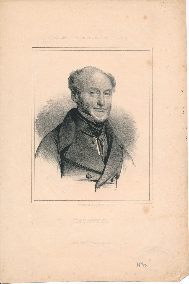 Louis de Potter 1786-1859, Erfgoedcentrum Rozet, 300 191 d 2 B-14