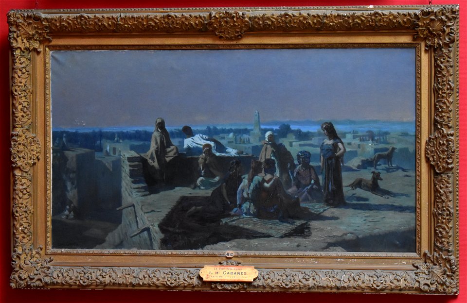 Louis François Cabanes - Soir dans l'oasis 01