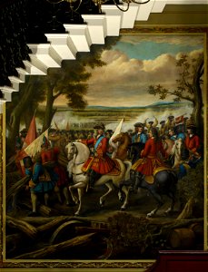 Louis Laguerre (1663-1721) and assistants - The Battle of Malplaquet, 11 September 1709, The Duke of Marlborough (1650-1722) entering the French entrenchments - RCIN 408439 - Royal Collection
