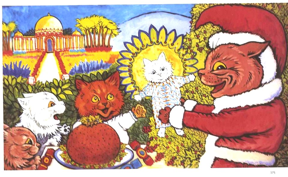 Louis Wain - Katzenweihnacht