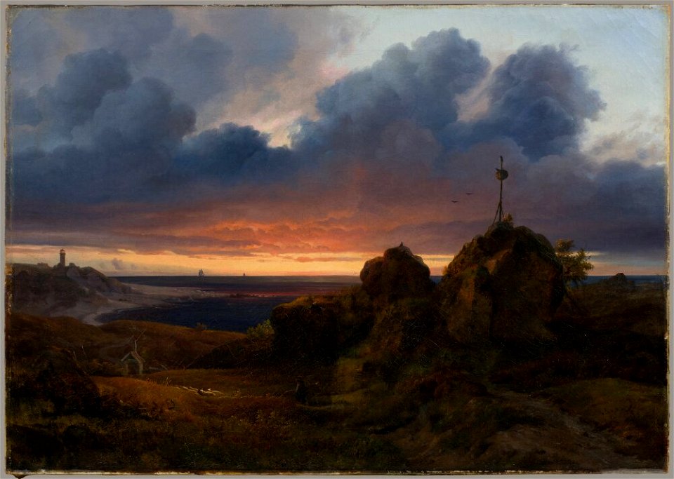 Louis Gurlitt - View From Kullen, Skåne - NM 7564 - Nationalmuseum